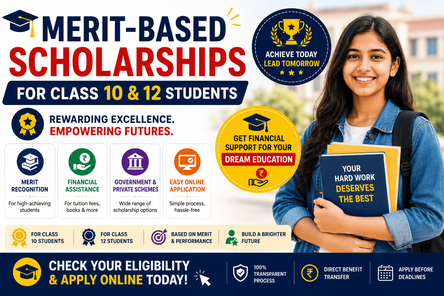 Merit-Based Scholarships Complete Guide for Class 10 & 12 Students